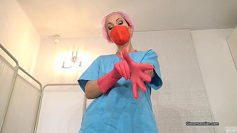 Pink rubber gloves therapy