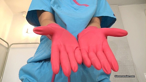 Pink rubber gloves therapy