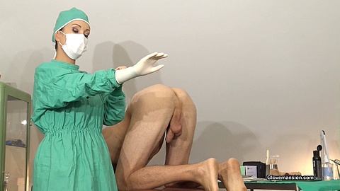 Sadistic anal stretching at the clinic